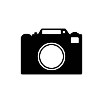 Stylized icon camera. Logo for design. Simple vector illustration. Stylized icon camera. Logo for design. Simple vector illustration.